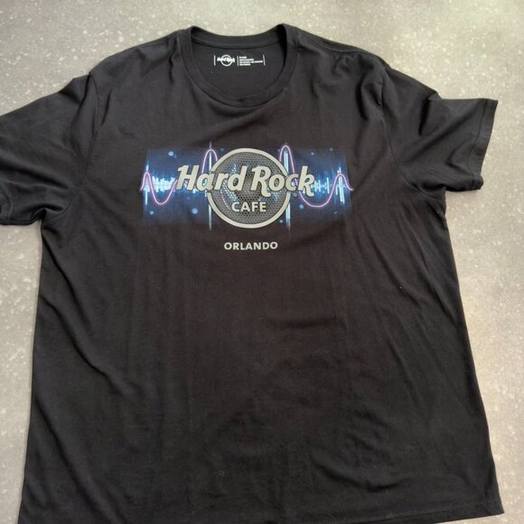 Hard Rock Cafe Orlando Black Graphic Tee – Size XXL - Picture 3 of 11